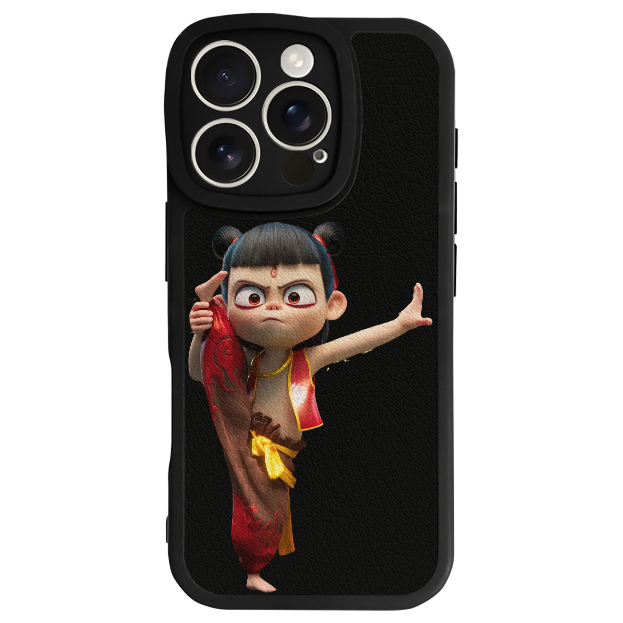 （画像用） Ne Zha 2 ナタ 魔童の大暴れ 【iPhone 16シリーズ対応】シリコンスマホケース（レザー調） 材質：シリコン